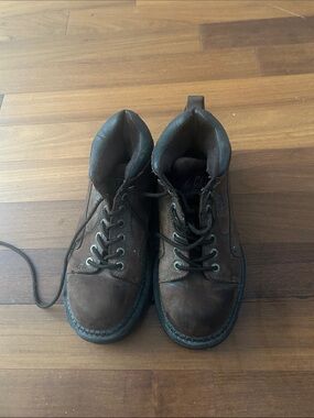 Men’s Brown Leather/Suede Steel Toe Books